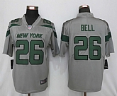 Nike New York Jets 26 Bell Vapor Untouchable Nike Gray Inverted Legend Jersey,baseball caps,new era cap wholesale,wholesale hats